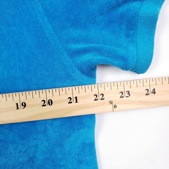 Vilebrequin Terry Cloth Polo Shirt Men Blue Short Sleeve Stretch Beach Boat XXXL - Picture 7 of 12